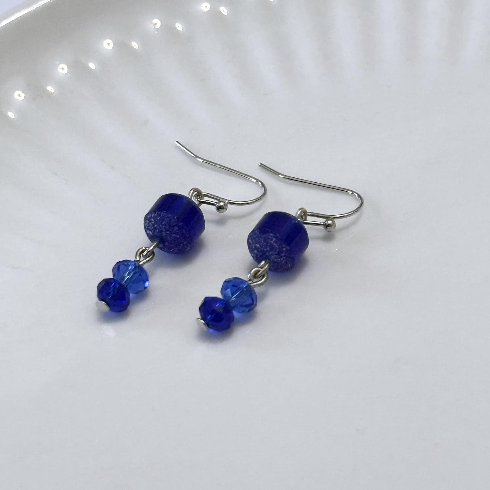 Cobalt Crystal Dangle