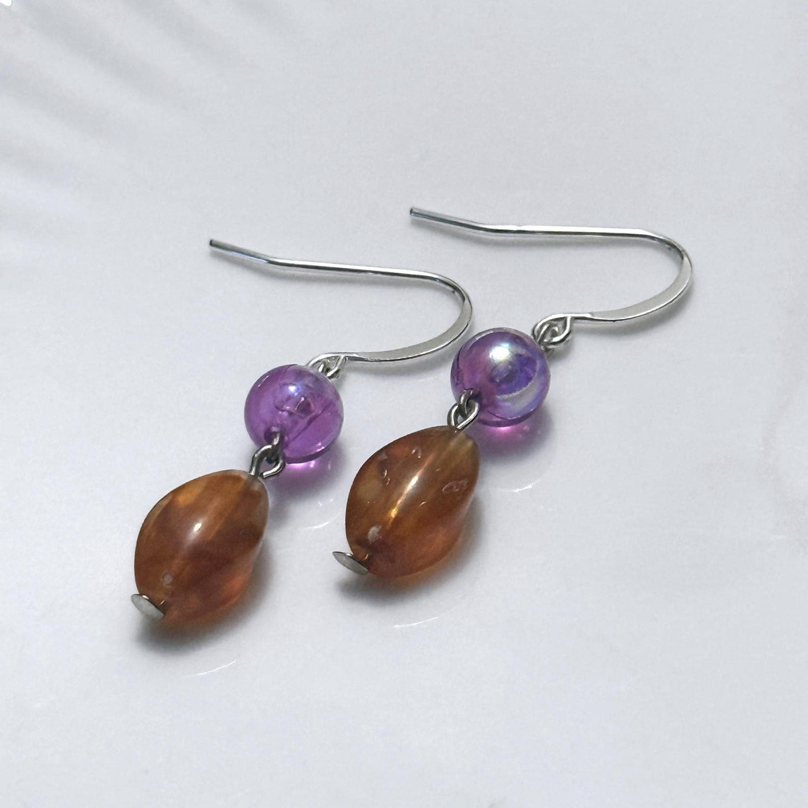 Magenta & Mocha Dangle