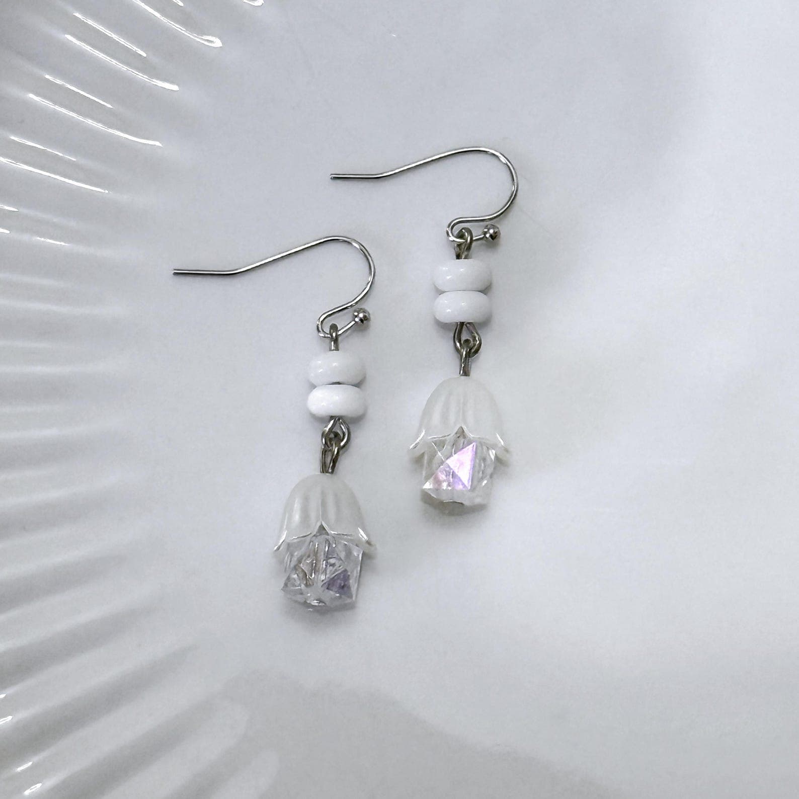 Opal Snowbell Dangle